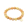 Space Beads -10 mm Perlen- Armband gelb, beige Mix