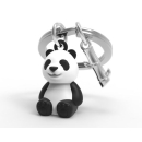 Schlüsselanhänger Panda schwarz, weiß