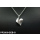Anhänger "TanI- Heart" groß silber gebürstet / silber - 925 Silber
