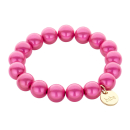 Space Beads -12 mm Perlen- Armband rosa uni