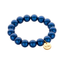 Space Beads -12 mm Perlen- Armband leuchtend dunkel blau