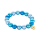 Space Beads -12 mm Perlen- Armband hellblau Mix