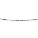 Fantasiekette 1 2 mm black white ruth Silb 925
