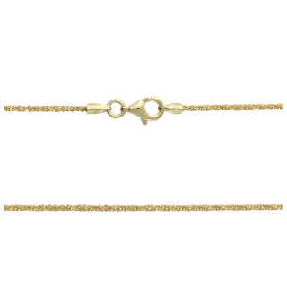 Disco Kette vergoldet - Größe 42