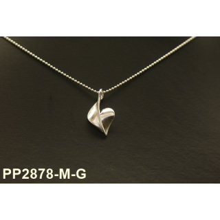 Anhänger "Tani- Heart" klein silber leicht glänzend - 925 Silber