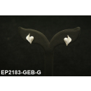 Ohrstecker "Tani- Heart" silber gebürstet...