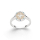 Ring "Kompassrose 2.0" Zirkonia und Strandsand