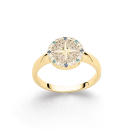 Ring "Kompassrose 2.0" Zirkonia und Strandsand...