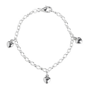 Rhod. Silberarmband m/Herz