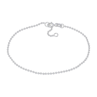 Rhodiniertes Silber Armband Ball*