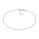 Rhodiniertes Silber Armband Ball*