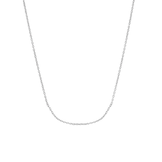 Rhod. Silberhalskette 80+10cm
