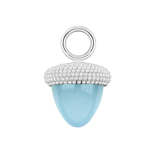 Quarz-Glas Eichelform Farbe35 - rh - Stück
