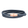 Lederarmband m/roséverg. silber Schloss farbe42