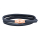 Lederarmband m/roséverg. silber Schloss farbe46