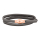 Lederarmband m/roséverg. silber Schloss farbe92