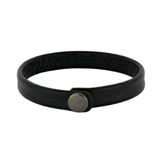 SON Armband schwarzes Kalbsleder 23cm 12mm