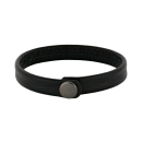 SON Armband schwarzes Kalbsleder 23cm 12mm