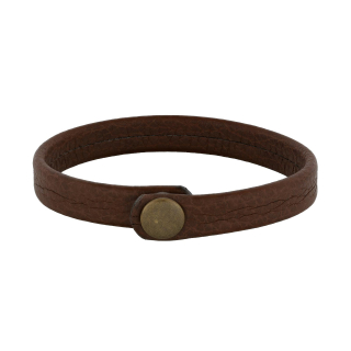 SON Armband braunes Kalbsleder 23cm 12mm