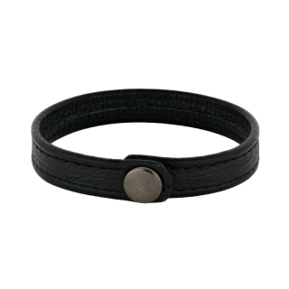 SON Armband schwarzes Kalbsleder 23cm 12mm