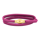Lederarmband m/verg. silber Schloss farbe14