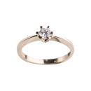 14kt. Goldring m/cz