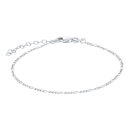 Rhod. Silberarmband FIGARO52 1,2mm