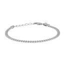 Rhd. Silber Armband PANZER52 3mm