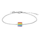 Rhod. Silberarmband LGBT52 8mm