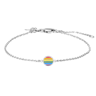 Rhod. Silberarmband LGBT52 8mm