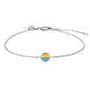 Rhod. Silberarmband LGBT52 8mm