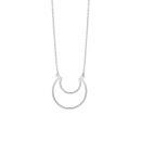 Rhod. Silber Halskette MOON52 24mm - 70cm
