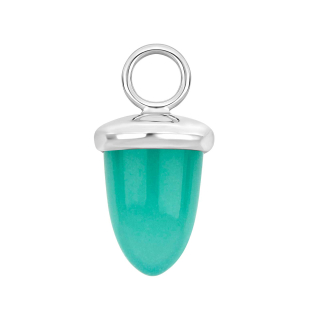 Quarz-Glas Eichelform Farbe49 - rh - Stück