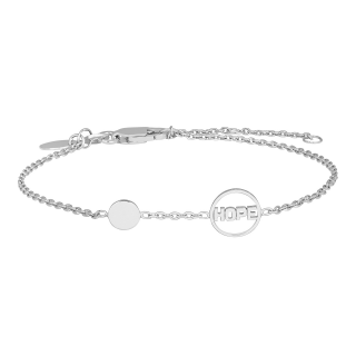 Rhod. Silberarmband HOPE TIML 8mm