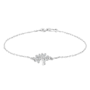 Rhod. Silberarmband Baum des Lebens m/cz