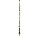 Rauchquarz, Labradorit, Peridot System-Kette 4mm