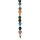 Sonnenstein, Grauer Achat, Tigerauge, Howlith, Jaspis, Labradorit, Schwammquarz System-Kette