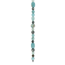 Howlith, Agate, Jaspis, Quarzit System-Kette