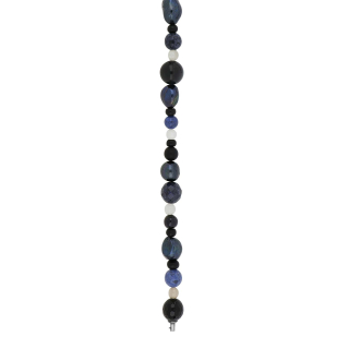 Süßwasserperle, Dumortierit, Obsidian, Blaues Tigerauge, Achat