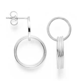 925/- Ohrstecker matt./Poliert