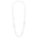 925/- Collier, rho. matt./Poliert, 97cm