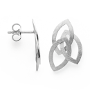 925/- Ohrstecker, rho. Kratzmatt