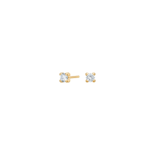 8kt. Goldohrringe m/cz 3mm