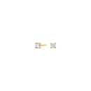 8kt. Goldohrringe m/cz 3mm