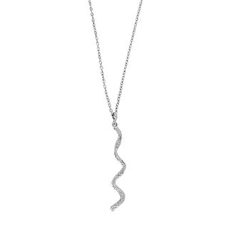 Rhod. Silber Halskette  FUN52