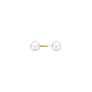 8kt. Goldohrringe m/Süsswasserperle 6mm
