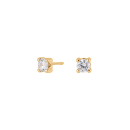 8kt. Goldohrringe m/cz 4mm