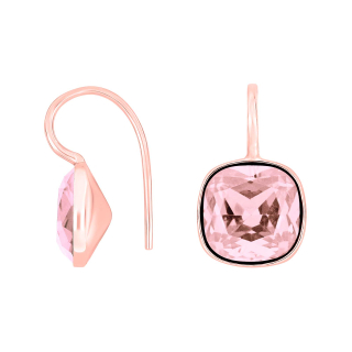 Rosév Silber Ohrring Quarz-Glas Facettiert Farbe24