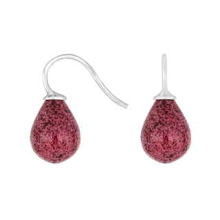 Rhod. S. Ohrring Böhmisches Quarz-Glas Farbe15