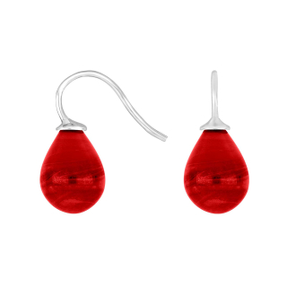 Rhod. S. Ohrring Böhmisches Quarz-Glas Farbe16